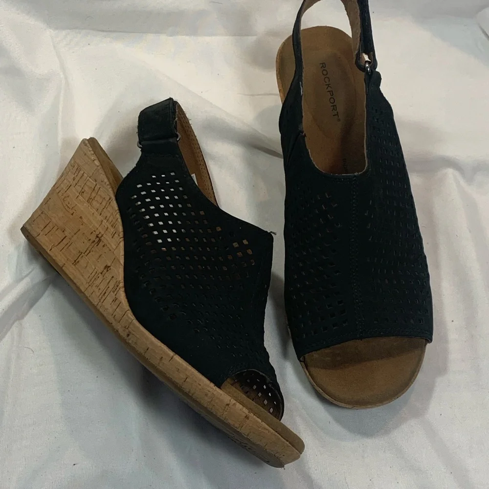 Rockport “tru365 comfort” Floating Wedge Sandals.
